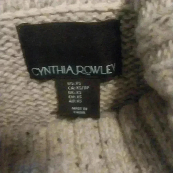 Cynthia Rowley Gray Wool Blend Sweater with Side Zipper Size XS - Picture 6 of 8